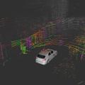 Was sieht ein Auto? Laserscan der Empa-Teststrecke (Bild: Empa) 